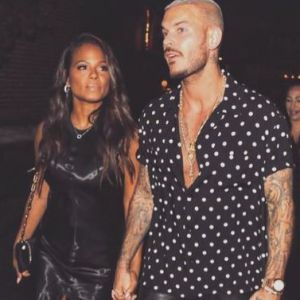 Christina Milian et M. Pokora officialisent leur relation sur Instagram, à l'occasion de la célébration commune de leur anniversaire. Le 27 septembre 2017.