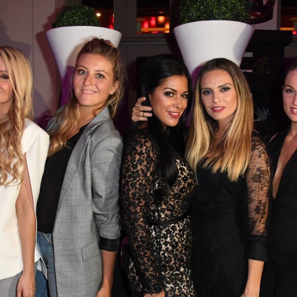 Exclusif - Tatiana Delarue, guest, Ayem Nour, Clara Morgane, guest - Soirée Shauna Events au Buddha Bar Hôtel à Paris le 27 septembre 2017. Shauna Events est une agence de communication, d'événementiel et de marketing social produisant des personnalités du monde des médias. © Lionel Urman/Bestimage (no web - No Blog pour suisse et Belgique)27/09/2017 - Paris