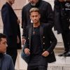 Neymar Jr à l'issue du défilé de mode printemps-été 2018 "Balmain" à l'Opéra Garnier à Paris. Le 28 septembre 2017
