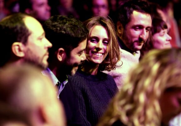 Manu Payet et sa compagne Pauline - Soirée de clôture et proclamation du palmarès du 17e Festival International du Film de Comédie de l'Alpe d'Huez à l'Alpe d’Huez le 18 janvier 2014.