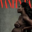 Serena Williams, enceinte de son premier enfant, pose nue en couverture du magazine "Vanity Fair", 27 juin 2017.