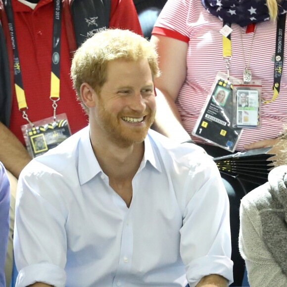 Barack Obama et le prince Harry dans les tribunes des Invictus Games à Toronto, le 29 septembre 2017.