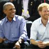 Barack Obama et le prince Harry dans les tribunes des Invictus Games à Toronto, le 29 septembre 2017.