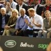 Joe Biden, Jill Biden, Barack Obama et le prince Harry dans les tribunes des Invictus Games à Toronto, le 29 septembre 2017.