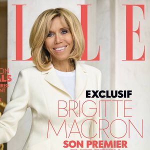 Brigitte Macron en couverture de ELLE, en kiosques le 18 août 2017.