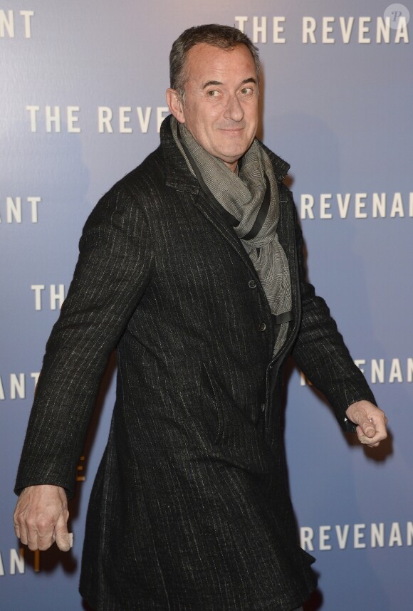 Christophe Dechavanne - Avant-première du film "The Revenant" au Grand Rex à Paris, le 18 janvier 2016. © Coadic Guirec/Bestimage