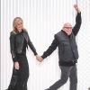 Max Azria et sa femme Lubov Azria - Défilé Hervé Léger prêt-à-porter automne hiver 2016 à New York le 13 février 2016