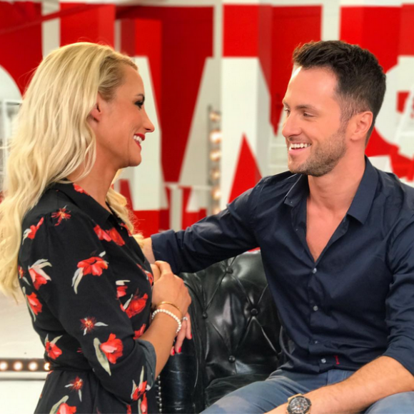 Photo d'Élodie Gossuin et Christian Millette pour l'émission Danse avec les stars. Octobre 2017.