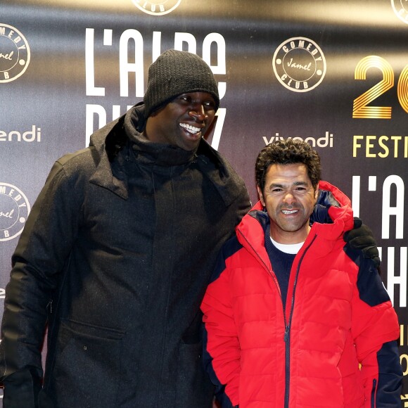 Omar Sy et Jamel Debbouze - Soirée spéciale "Jamel Comedy Club" dans le cadre du 20ème festival de Comédie à l'Alpe d'Huez, le 18 Janvier 2017. © Dominique Jacovides/Bestimage