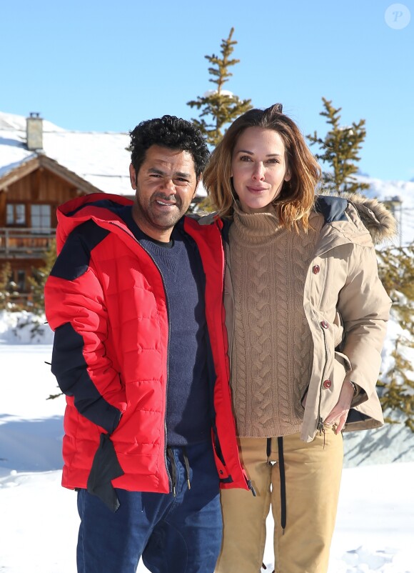 Jamel Debbouze et sa femme Mélissa Theuriau au 20ème festival du film de comédie de l'Alpe d'Huez le 20 janvier 2017. © Dominique Jacovides / Bestimage