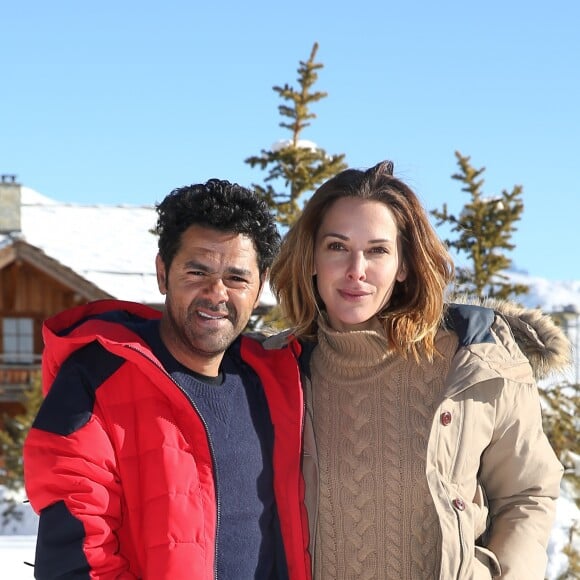 Jamel Debbouze et sa femme Mélissa Theuriau au 20ème festival du film de comédie de l'Alpe d'Huez le 20 janvier 2017. © Dominique Jacovides / Bestimage