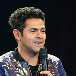 Exclusif - Jamel Debbouze, parrain de la manifestation, lors de la finale de l'Euro de l'impro culture et diversité au théâtre le Comédia à Paris le 10 juillet 2016. © Coadic Guirec/Bestimage