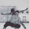 Jordan Mouillerac de "Danse avec les stars 8" et Hapsatou Sy en répétitions, Instagram, septembre 2017