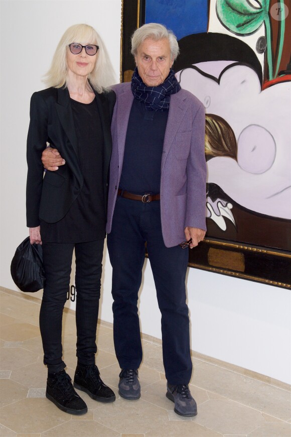 Semi-exclusif - Betty Catroux et son mari François Catroux - Inauguration de l'exposition "Picasso 1932, Année érotique" au musée national Picasso à Paris le 10 octobre 2017. © Julio Piatti/bestimage