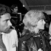 Jean-Marie Périer, Nathalie Delon et Johnny Hallyday au Festival de Cannes, en mai 1971.  