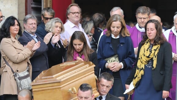 Obsèques de Jean Rochefort : La douleur de sa femme Françoise et de leurs filles
