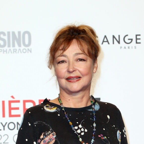 Catherine Frot - Tapis rouge de la cérémonie d'ouverture du Festival Lumière 2017 au cours de laquelle Eddy Mitchell a reçu un hommage à Lyon, le 14 Octobre 2017 © Dominique Jacovides/Bestimage