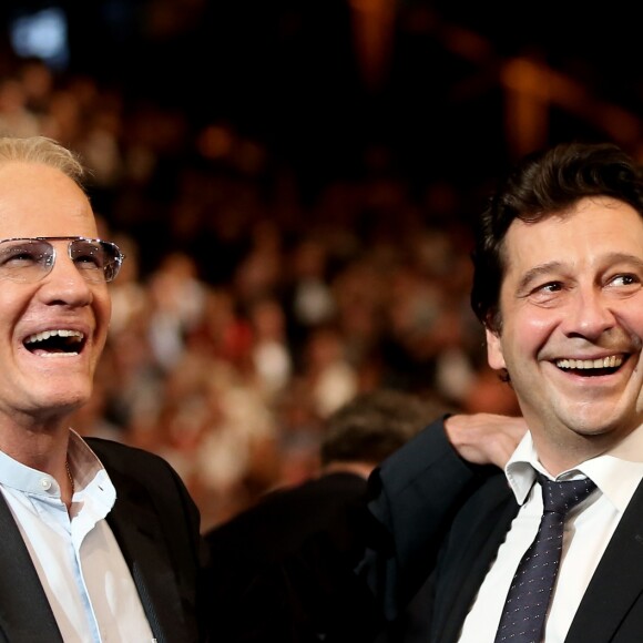 Christophe Lambert, Laurent Gerra - Cérémonie d'ouverture du Festival Lumière 2017 au cours de laquelle Eddy Mitchell a reçu un hommage à Lyon, le 14 Octobre 2017 © Dominique Jacovides/Bestimage  Opening Ceremony of the Festival Lumière 2017 during which Eddy Mitchell received a tribute to Lyon, October 14, 201714/10/2017 - Lyon