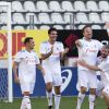 Brahim Asloum, Jarry, le chanteur Grégoire - Pour la 12ème année consécutive, l'association "Plus fort la vie" créée par JC Darmon, a organisé un match de football en présence de nombreuses personnalités au stade Jean Bouin à Paris, le 15 octobre 2017. Ce match, soutenu par de nombreux sponsors, a permis une très belle recette qui viendra en aide aux enfants de l'association. © Pierre Perusseau/Bestimage