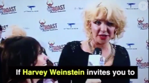 Courtney Love dénonce le comportement douteux d'Harvey Weinstein sur un tapis rouge en 2005.