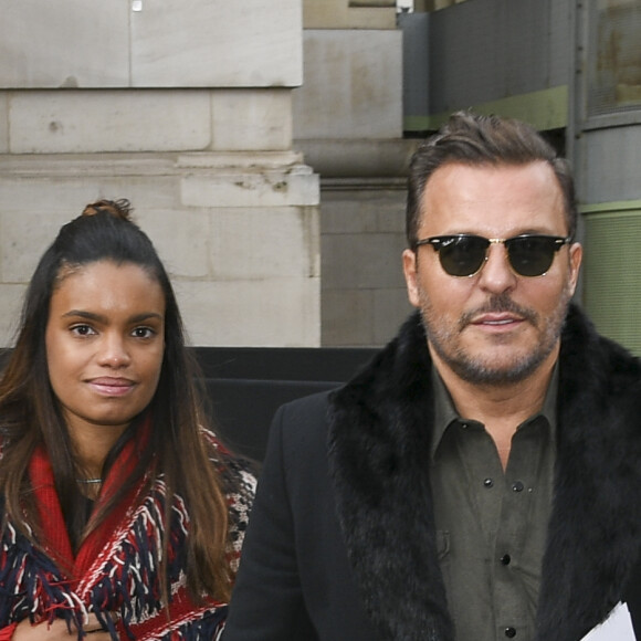 Jean Roch et sa femme Anaïs Monory - Arrivées au défilé de mode prêt-à-porter automne-hiver 2017/2018 "Moncler" au Grand Palais à Paris. Le 7 mars 2017 © Pierre Perusseau / Bestimage