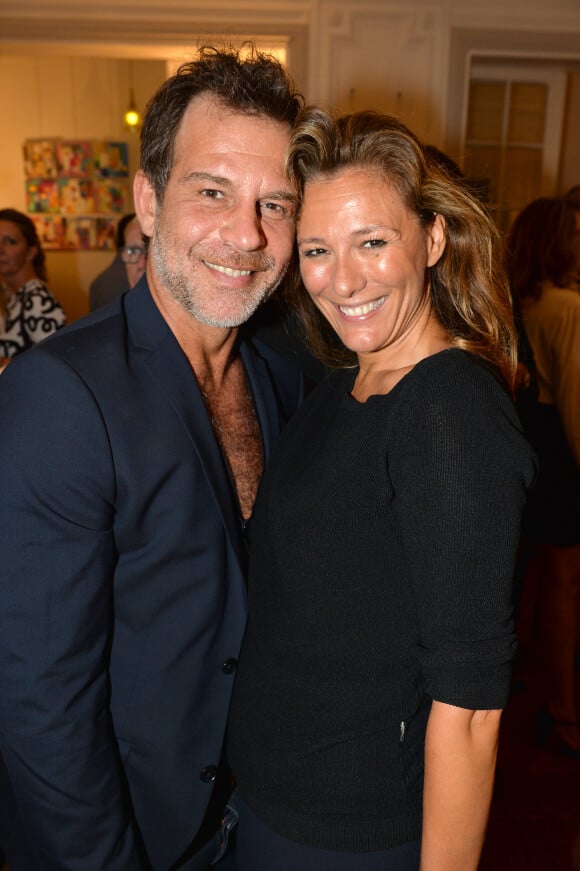 Exclusif - Ronald Guintrange, Marie Mamgioglou - Vernissage de l'exposition de Caroline Faindt " Love etc" à Paris le 17 octobre 2017. © Veeren/Bestimage