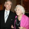 EXCLUSIF- Danielle Darrieux et son compagnon Jacques Jenvrin à Paris en 2005.
