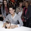 Najat Vallaud-Belkacem lors de la 37e édition du Salon du livre au parc des expositions, à la porte de Versailles, à Paris, le 26 mars 2017. © Cédric Perrin/Bestimage