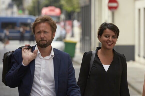 Najat Vallaud-Belkacem et son époux, le député Boris Vallaud, à Paris le 24 juin 2017.