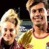 Shailene Woodley et Ben Volavola. Octobre 2017.