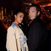 Semi Exclusif - Vincent Cassel et sa compagne Tina Kunakey - La maison Messika fête les 10 ans de sa collection "iconique Move" et le lancement d'une collection capsule avec sa nouvelle égérie G.Hadid à l'hôtel Salomon de Rothschild le 27 septembre 2017. © Rachid Bellak / Bestimage