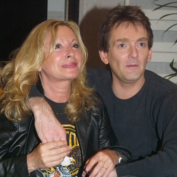 Pierre Palmade et Véronique Sanson à Paris, le 14 juin 2002.