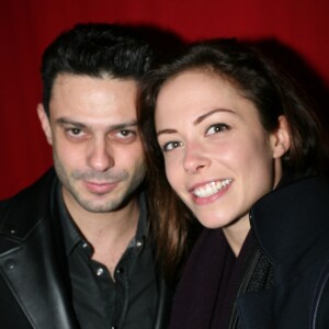 Grégory Bakian et Dounia Coesens lors du 9ème Gala Handicirque au cirque Pinder, sur la pelouse de Reuilly à Paris, France, le jeudi 12 janvier 2017. © JLPPA/Bestimage