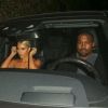 Kanye West et sa femme Kim Kardashian quittent la boîte de nuit Peppermint à Los Angeles, le 12 septembre 2017.