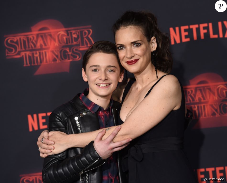 Winona Ryder et Noah Schnapp à la première de Stranger Things 2 au