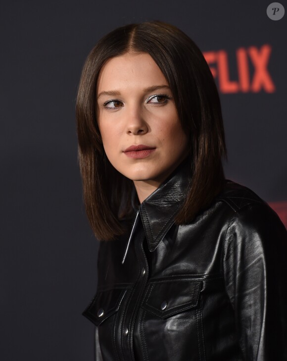 Millie Bobby Brown à la première de "Stranger Things 2" au Westwood Theater à Los Angeles, le 26 octobre 2017. © Chris Delmas/Bestimage