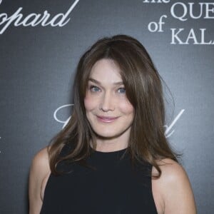 Semi-Exclusif - Carla Bruni-Sarkozy lors du photocall de la présentation de la collection Chopard ''The Queen of Kalahari'' au théâtre du Châtelet à Paris, le 21 janvier 2017. © Olivier Borde/Bestimage