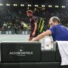 Julien Benneteau a battu Jo-Wilfried Tsonga (2-6, 7-6, 6-2) lors du 2ème tour du tournoi de tennis "Rolex Paris Masters 2017" à l'AccorHotels Arena à Paris, France, le 1er novembre 2017. © Perusseau-Veeren/Bestimage
