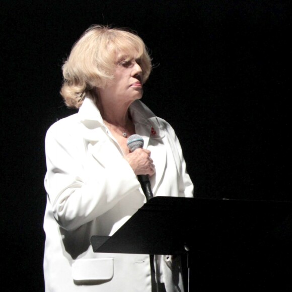 Etienne Daho et Jeanne Moreau à L'Odéon avec "Le condamné à mort" à Paris, le 26 novembre 2010.