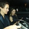 Exclusif - Jodie Foster et sa femme Alexandra Hedison quittent la soirée Women of the Year awards à Londres le 3 novembre 2017
