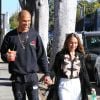 Exclusif - Jeremy Meeks et sa compagne Chloe Green sont allés déjeuner au restaurant 'Le Pain Quotidien' à Hollywood, le 6 novembre 2017.