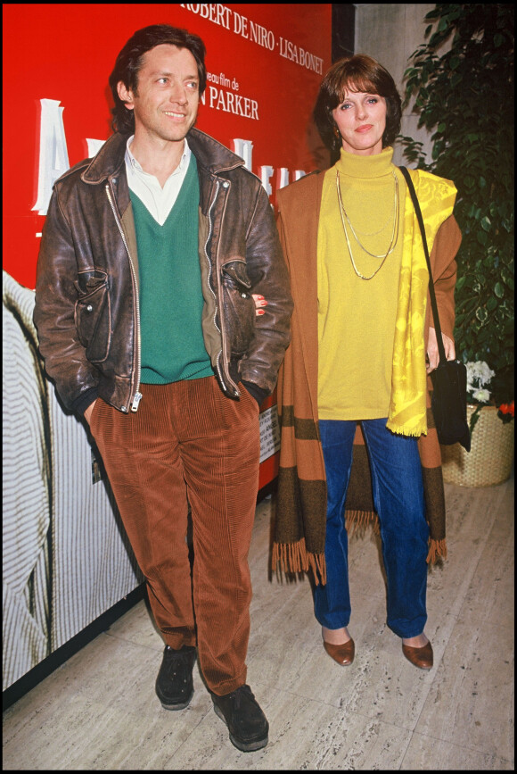 Anny Duperey et Bernard Giraudeau à la première du film "Angel Heart" le 31 mars 1987.