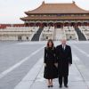 Le président des Etats-Unis Donald Trump et sa femme Melania ont visité à la Cité Interdite à Pékin avec le président chinois Xi Jinping et sa femme Peng Liyuan, à l'occasion de leur voyage officiel en Asie. Le 8 novembre 2017 © TPG / Zuma Press / Bestimage
