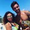 Jessica Errero et Valentin Leonard des "Marseillais" sur une plage de Punta Cana - Instagram, 2017