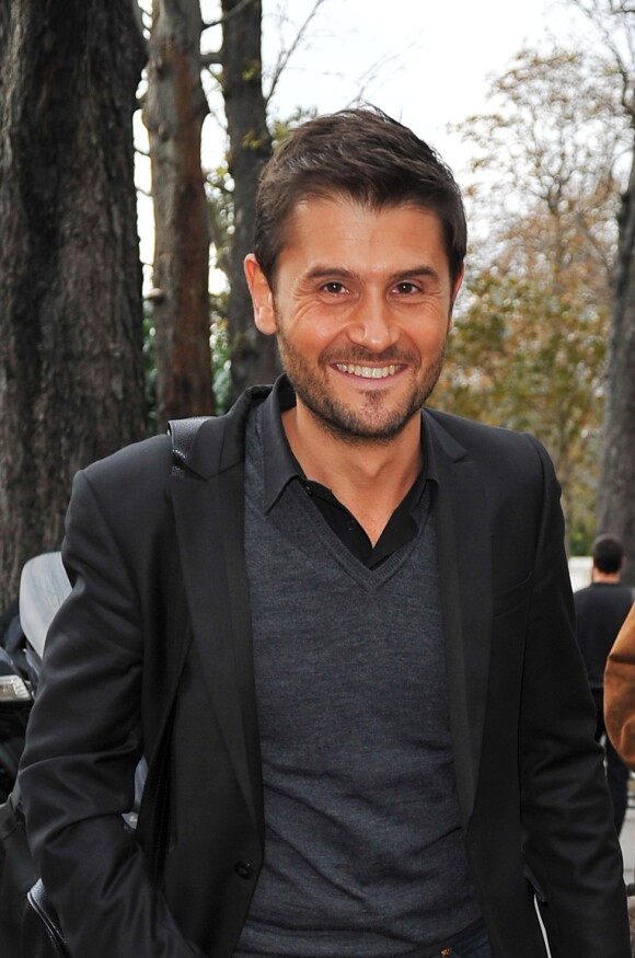 Exclusif - Christophe Beaugrand - Arrivées à l'enregistrement de l'émission "Vivement dimanche" à Paris le 22 octobre 2014.