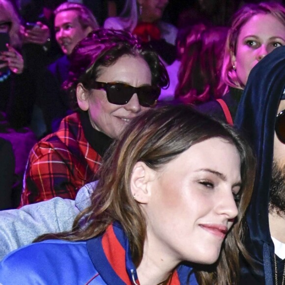 Juliette Maillot, Jared Leto et Charlotte Casiraghi assistent au défilé Gucci à la Fashion Week de Milan. Le 22 février 2017.