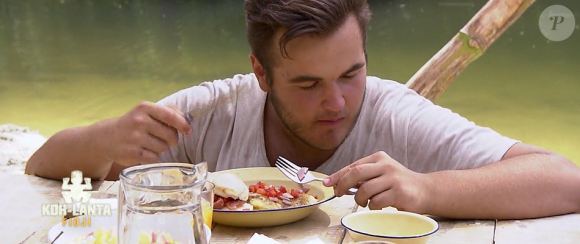 André dans "Koh-Lanta Fidji) (TF1), épisode diffusé vendredi 17 novembre 2017.