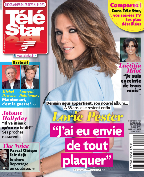 Magazine Télé Star en kiosques le 20 novembre 2017.
