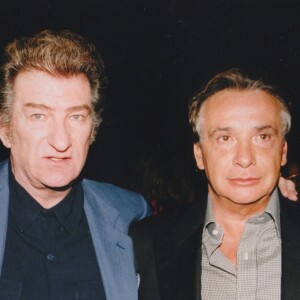 Portrait de Johnny Hallyday, Eddy Mitchell, Michel Sardou, octobre 1998.