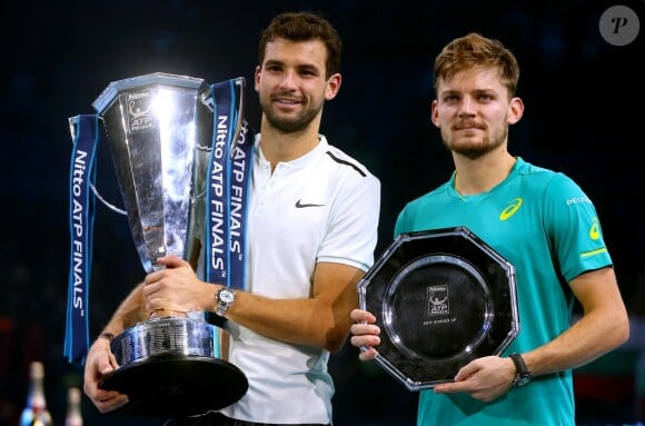 Grigor Dimitrov a remporté un tournoi de tennis du Grand Chelem, le Masters de Londres contre David Goffin, le 19 novembre 2017.